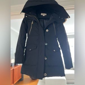 Michael Kors puff coat with belt and faux fur